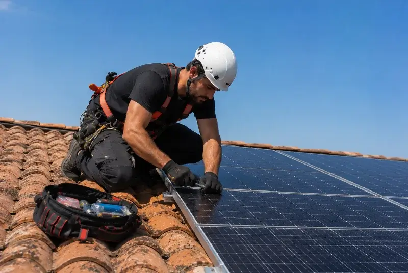 Maintenance et monitoring de panneaux solaires à Alex